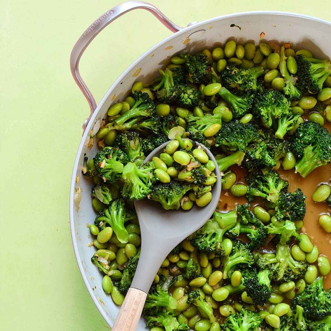 Broccoli and Edamame Bowls with Sesame Rice