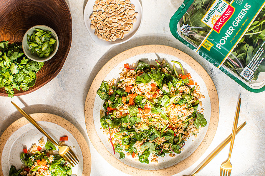 Crispy Rice Power Greens Salad Image