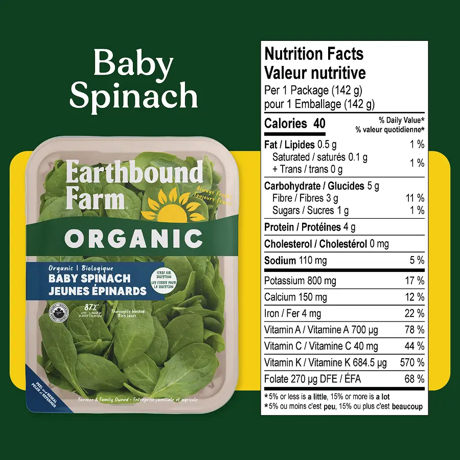 EBF Baby Spinach 5oz Fiber BI NFP